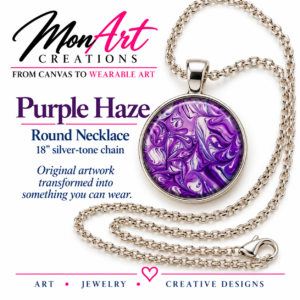 Purple Haze Round Necklace