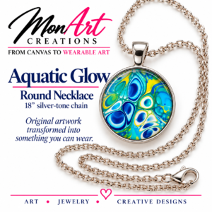 Aquatic Glow Round Necklace